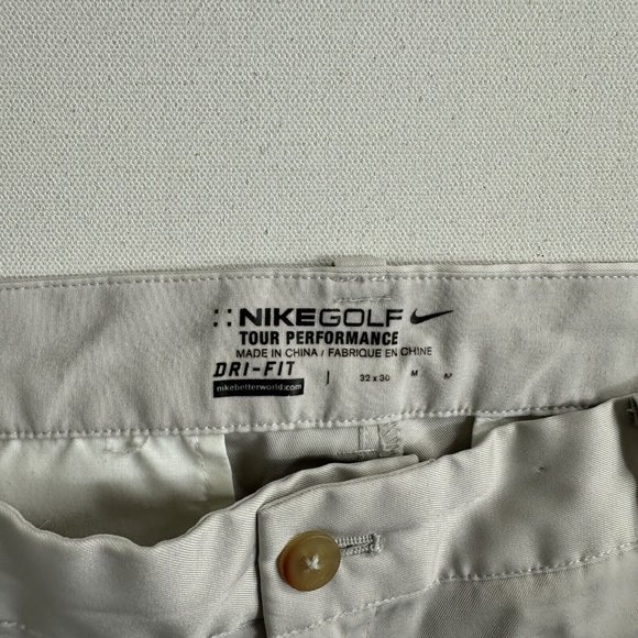 NIKE Golf Flat Front Pants 639779-072 Mens Size 32x30 Light Beige Chino Casual‎ - Picture 7 of 8